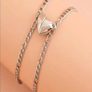 2pc magnetic best friend or love bracelet set
